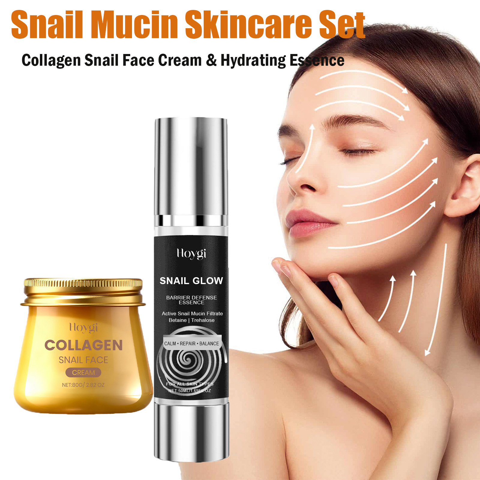 Snail Mucin Essence - Set Perawatan Kulit Snail Mucin Krim