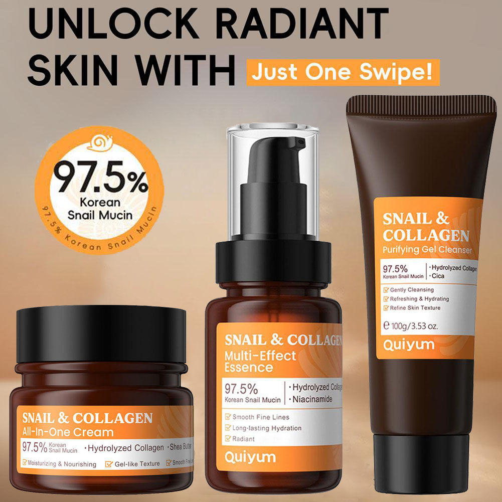 Snail Mucin Essence - Snail Mucin & Collagen Multi-Effect Essence