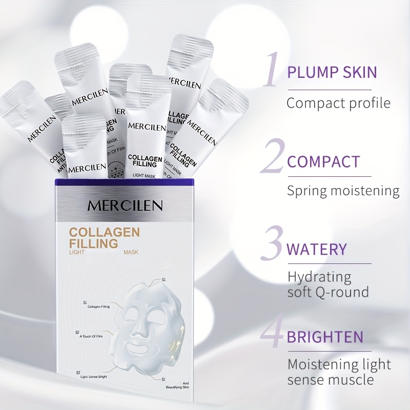 20pcs Mercilen Masker Wajah Ko - Snail Mucin Essence ulasan dan harga